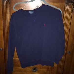 Ralph Lauren Navy polo sweatshirts size L EUC